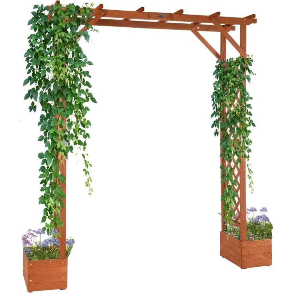 Wooden Garden Trellis Arbor for Plant Climbing - Image 3