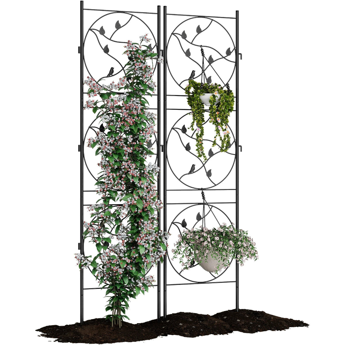 2 Packs Metal Garden Trellis Private Screen - Image 8