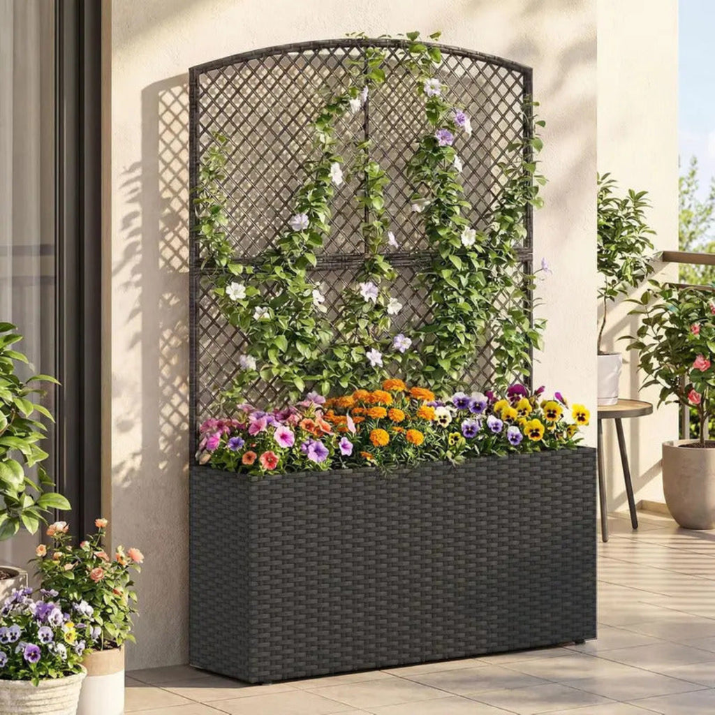 Large Raised Garden Trellis with Privacy Screenfor Balcony Yard - Image 1