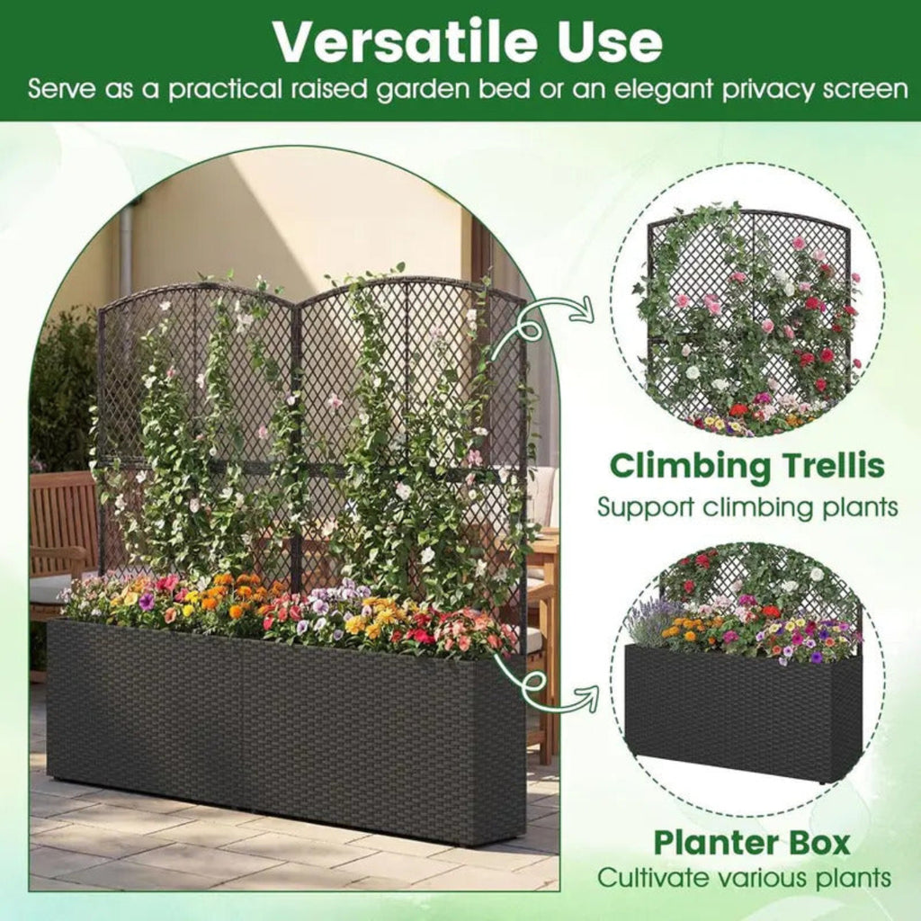 Large Raised Garden Trellis with Privacy Screenfor Balcony Yard - Image 6