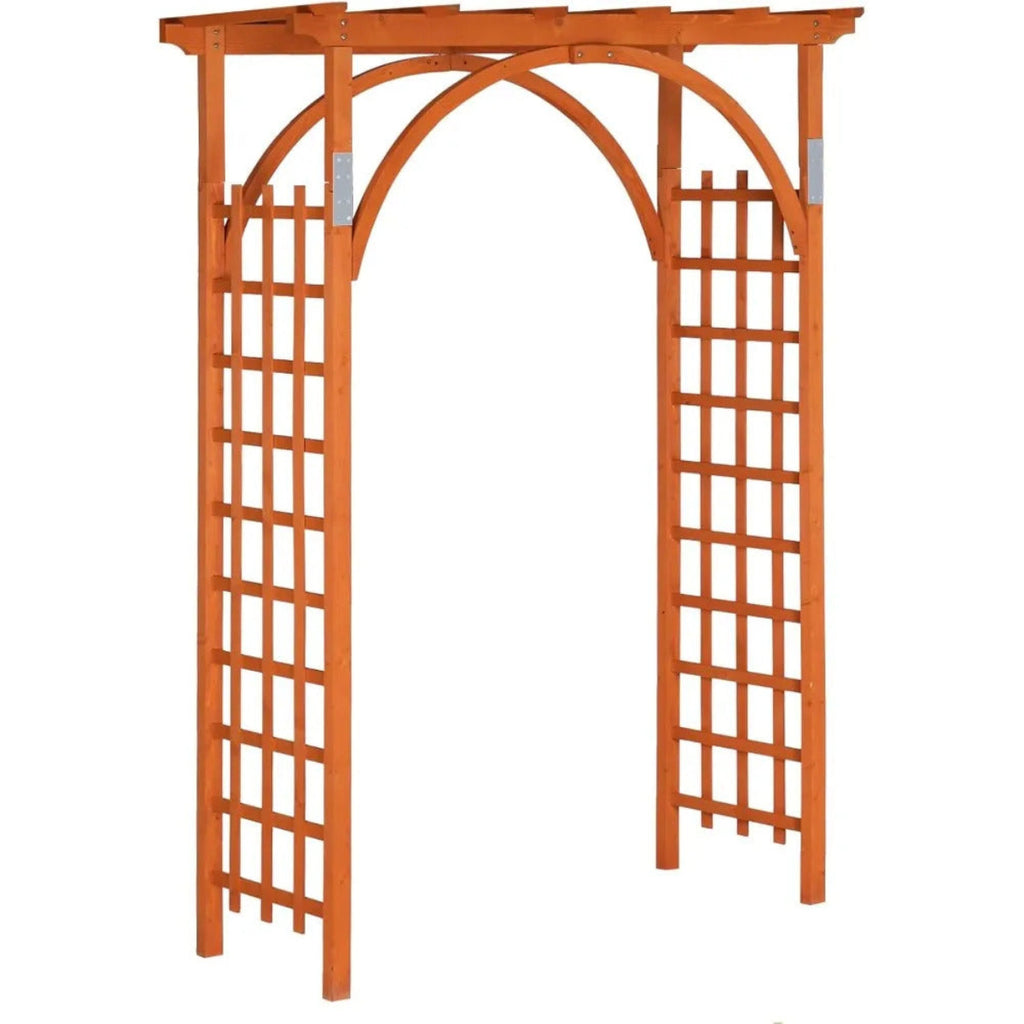 85in Wooden Garden Trellis Arbor for Garden Backyar - Image 7