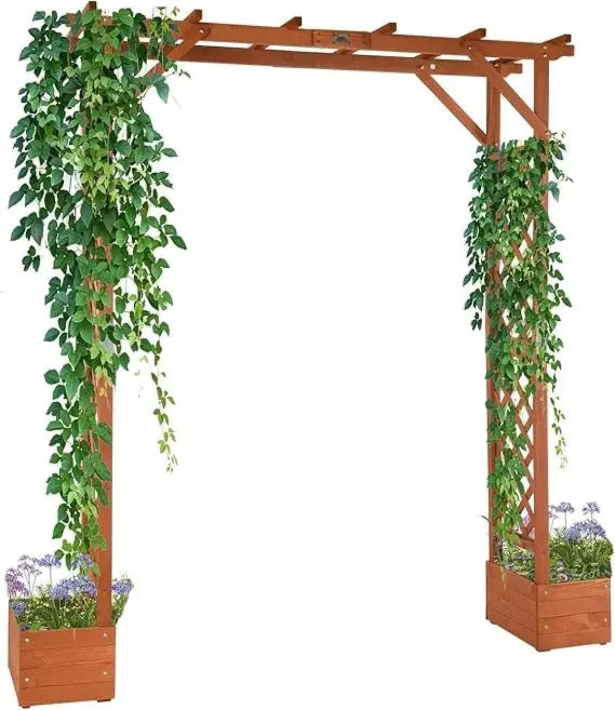 Wooden Garden Trellis Arbor for Plant Climbing - Image 7